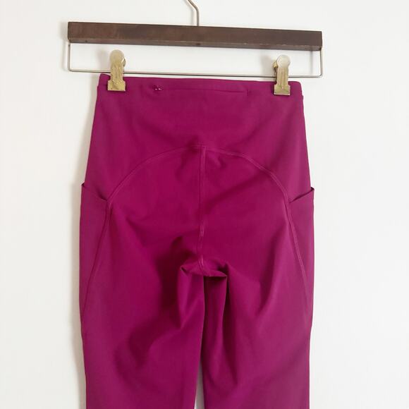 LULULEMON Swift Speed High Rise Crop Leggings Magenta Purple 2 - Picture 7 of 12